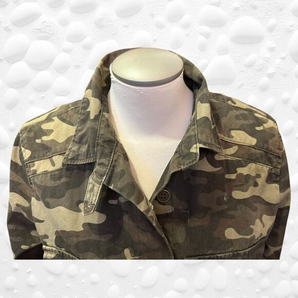 🧥 **Rolling Stones 1978 Tour Army Camo Embroidered Rock Concert Jacket** 🧥 - Picture 3 of 11